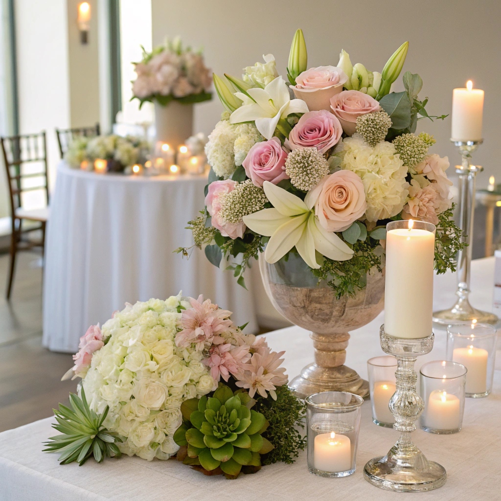 Wedding floral arrangements